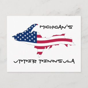 Postal UP_Flag_of_the_United_States_Wave, Michigan's, ...