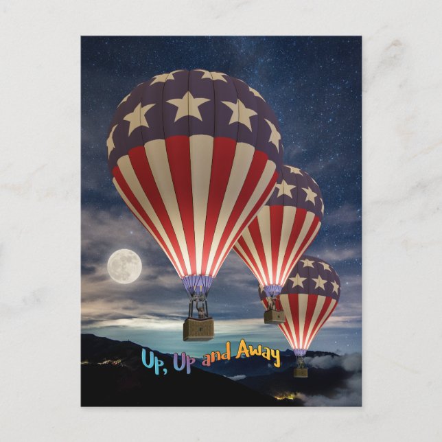 Postal Up Up and Away (Anverso)