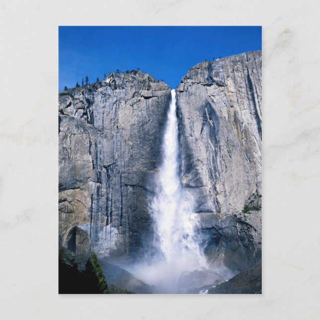 Postal Upper Yosemite Falls, California, EE.UU. (Anverso)