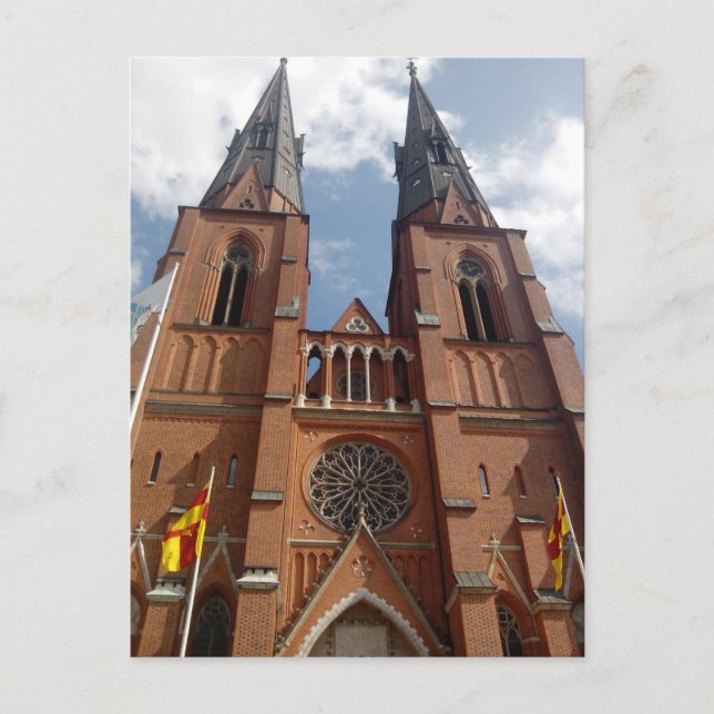 Postal Uppsala domkyrka (Anverso)