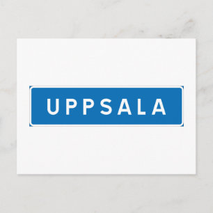 Postal Uppsala, señal de tráfico sueca
