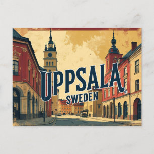 Postal Uppsala Suecia la ciudad del conocimiento y la his