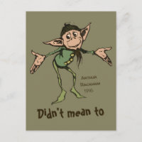 ¡Ups! Arthur Rackham Friendly gnome Grimm CC0996