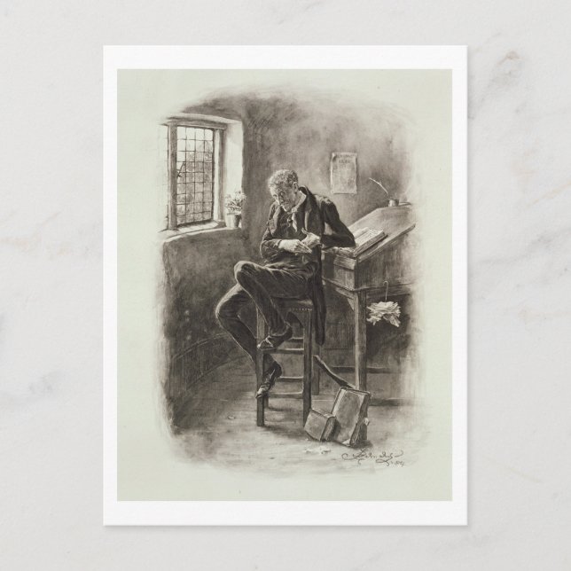 Postal Uriah Heep, de 'Charles Dickens: un chisme sobre (Anverso)