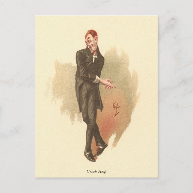Postal Uriah Heep de Kyd de David Copperfield (Anverso)