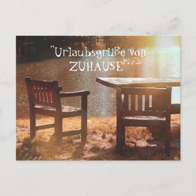 Postal Urlaubsgrüße von Zuhause (Anverso)