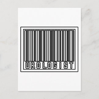 Postal Urología de código de barras