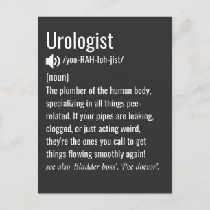 Postal urología de definición urología divertida