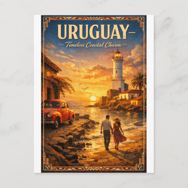 Postal URUGUAY – Encanto Costero Atemporal (Anverso)