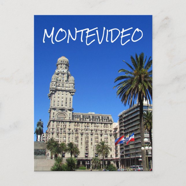 Postal uruguay montevideo plaza (Anverso)