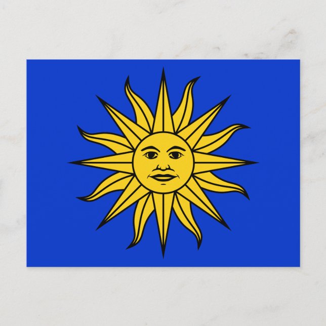 Postal Uruguay Sol de Mayo (Anverso)