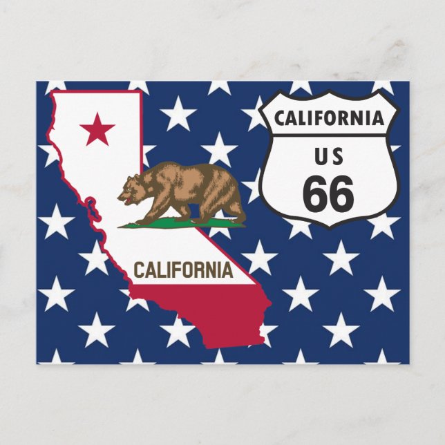 postal US Route 66 California (Anverso)
