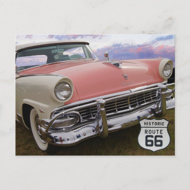 Postal US Route 66 Travel Postcard (Anverso)