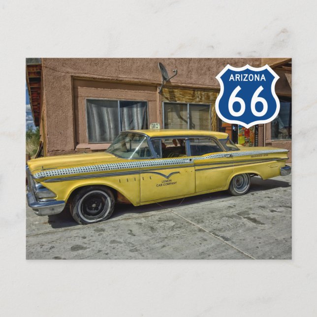Postal US Route 66 Travel Postcard (Anverso)