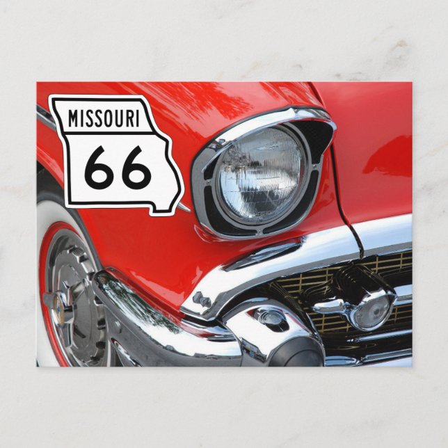 Postal US Route 66 Travel Postcard (Anverso)