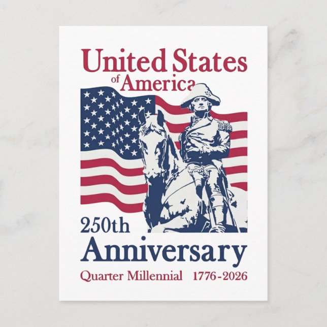 Postal USA 250th Anniversary Semiquincentennial 1776-2026 (Anverso)