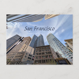 Postal USA America San Francisco City Skyline Scene View
