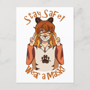 Postal ¡Usa una máscara!