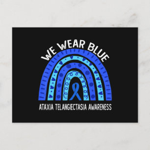 Postal Usamos Azul Para Ataxia Telangiectasia Conciencia