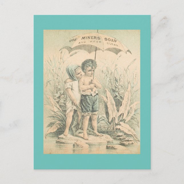 Postal Usar jabón minero (Anverso)