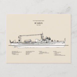 Postal USCG Cutter Icarus wpc-110 - SBD