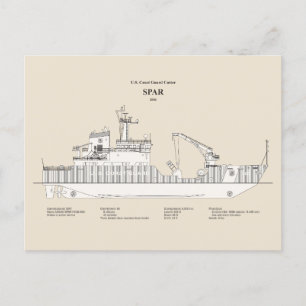 Postal USCG Cutter Spar wlb-206 - SBD