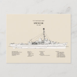 Postal USCG Cutter Spencer wpg-36 - SBD