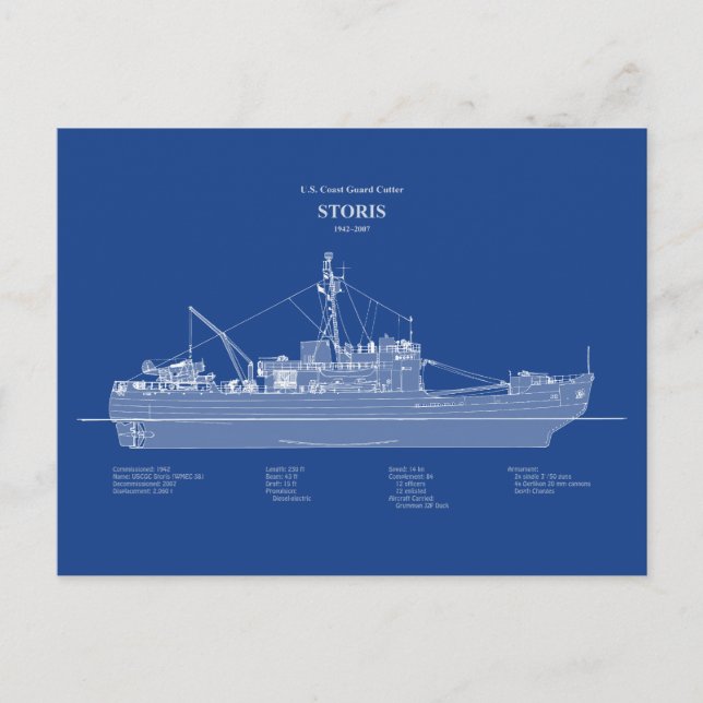 Postal USCG Cutter Storis wmec-38 - ABD (Anverso)