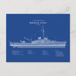 Postal USCG Roger B. Taney whec-37 - ABD