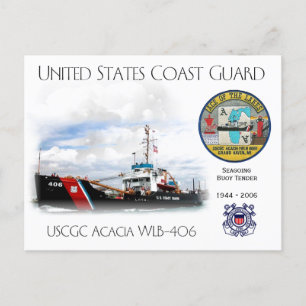 Postal USCGC Acacia WLB-406 Oferta de boyas