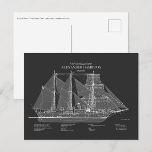 Postal USCGC Alexander Hamilton wix-272 - ABD
