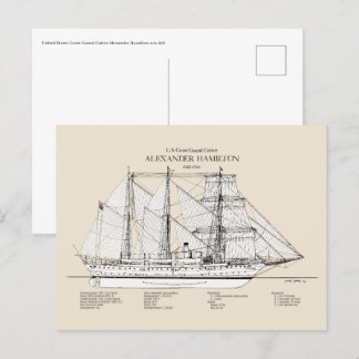Postal USCGC Alexander Hamilton wix-272 - SBD