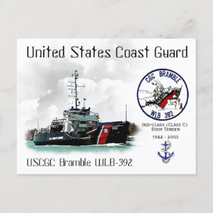Postal USCGC BRAMBLE WLB-392 BUOY TENDER-a
