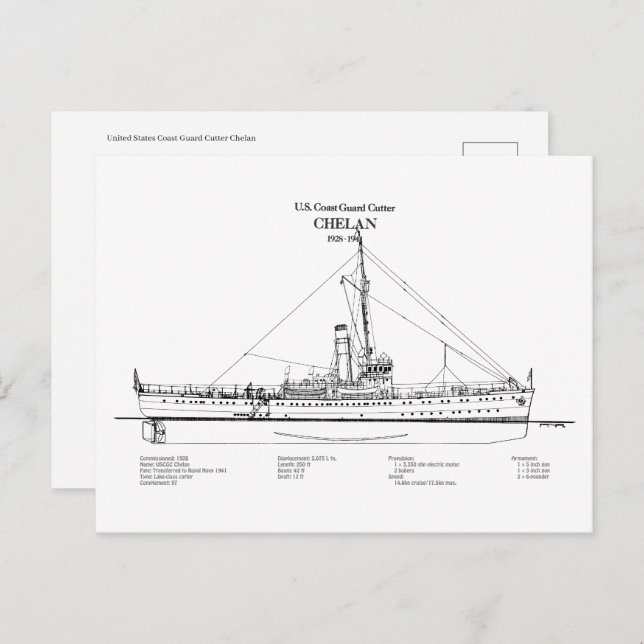 Postal USCGC Chelan - SBD (Anverso / Reverso)