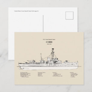 Postal USCGC Cobb wpg-181 - SBD