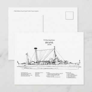 Postal USCGC Duane wpg-33 - BD