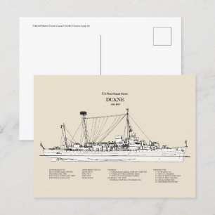 Postal USCGC Duane wpg-33 - SBD