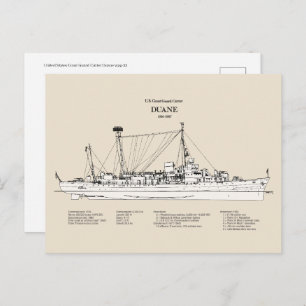 Postal USCGC Duane wpg-33 - SBD