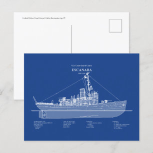 Postal USCGC Escanaba wpc-77 - ABD