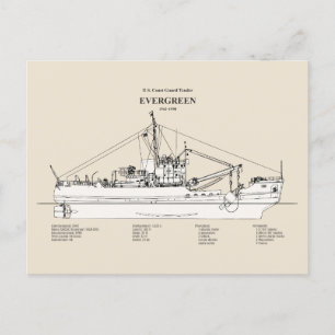 Postal USCGT Evergreen wlb-295 - SBD