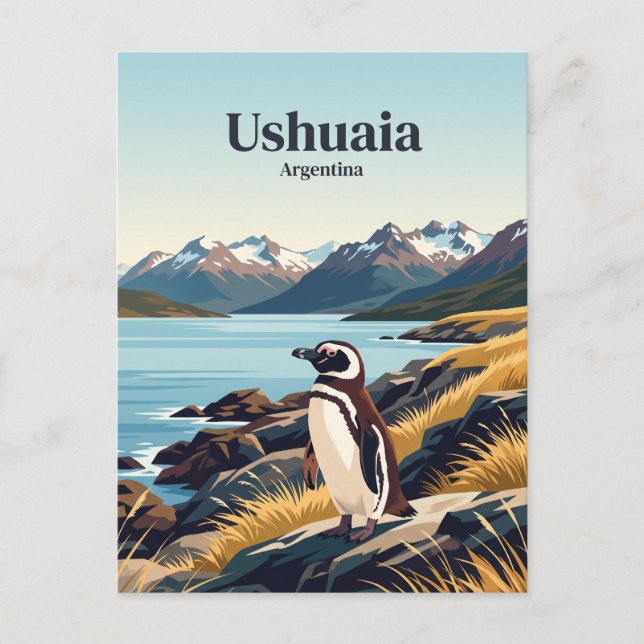 Postal Ushuaia Argentina (Anverso)