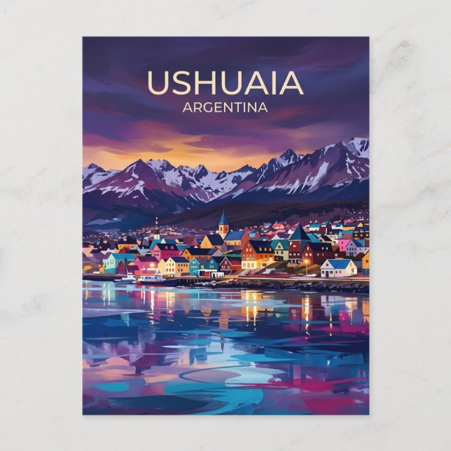 Postal Ushuaia Argentina (Anverso)