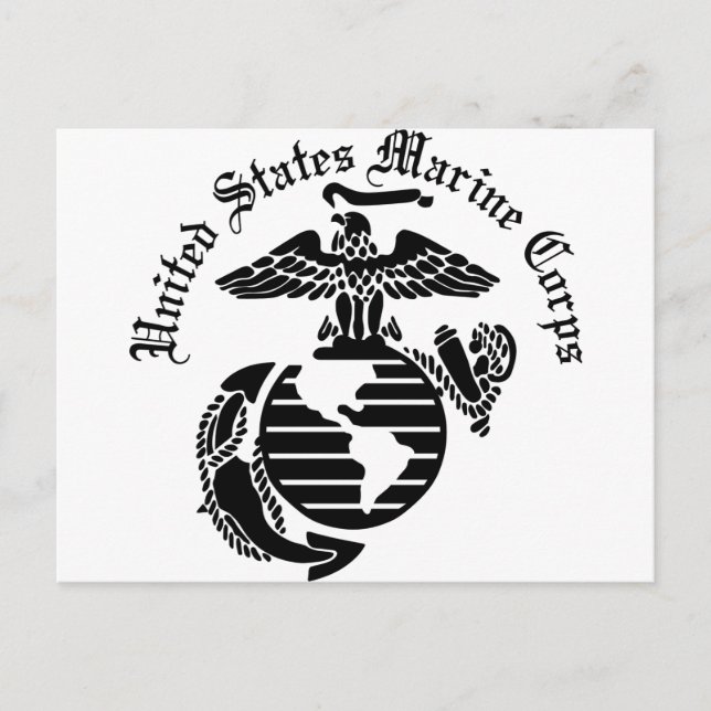 Postal USMC Cuerpo de Marines de los Estados Unidos (Anverso)