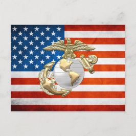 Postal USMC Eagle, globo y ancla (EGA) [3D]