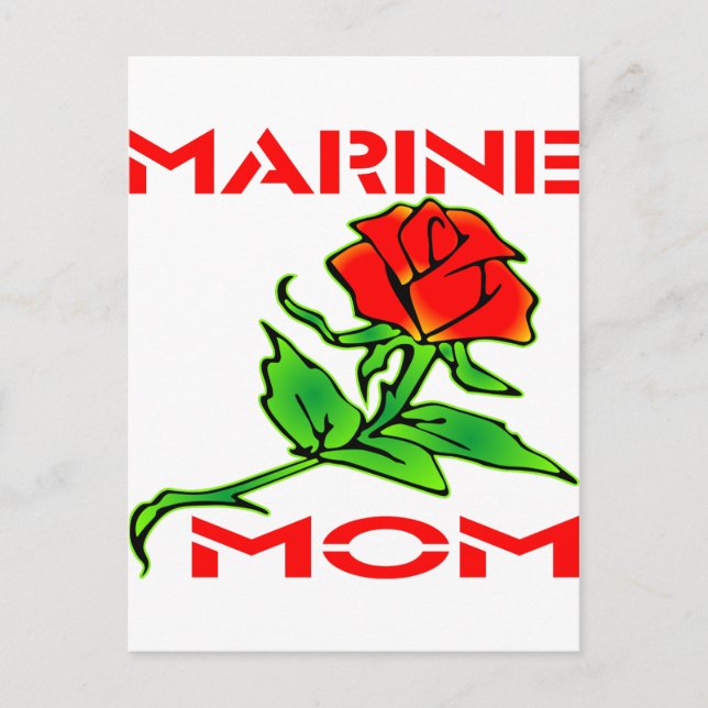 Postal USMC Marine Mom Rosa (Anverso)
