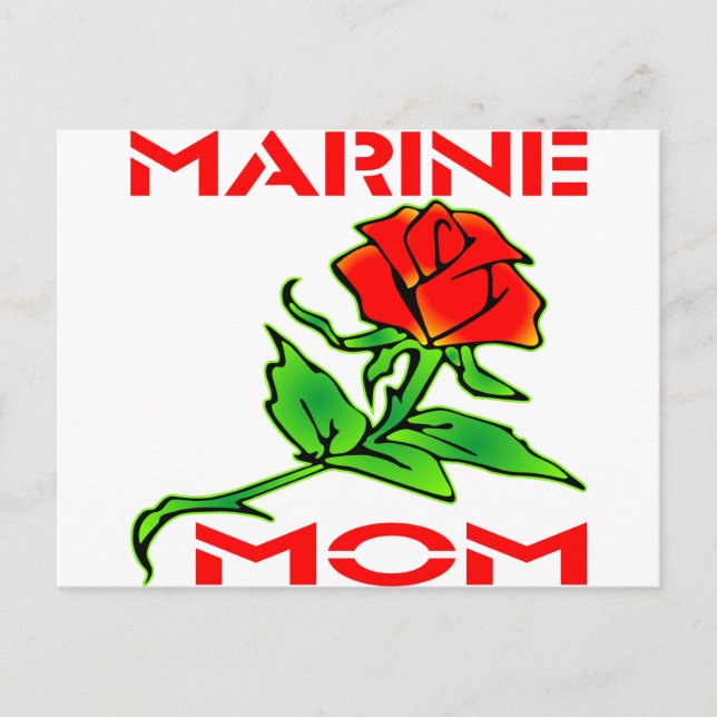 Postal USMC Marine Mom Rosa (Anverso)