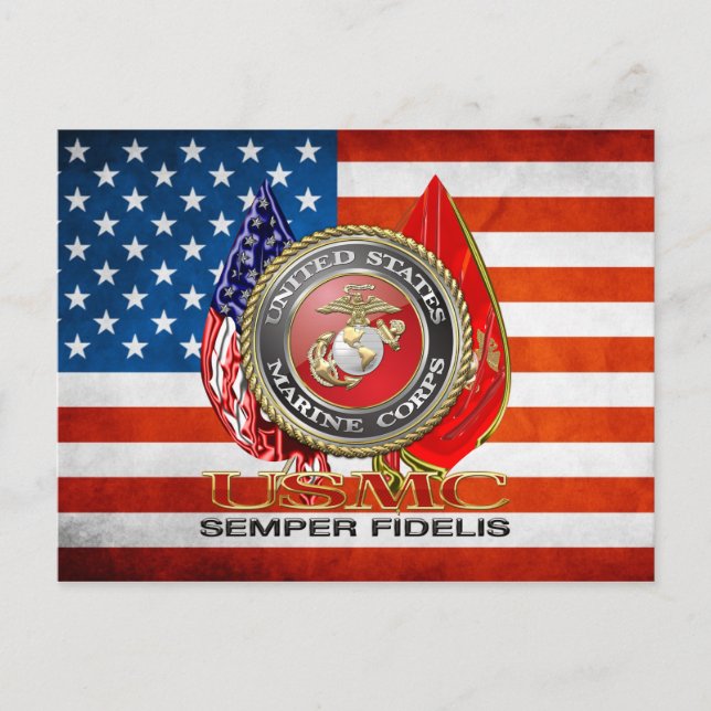 Postal USMC Semper Fi [Edición Especial] [3D] (Anverso)