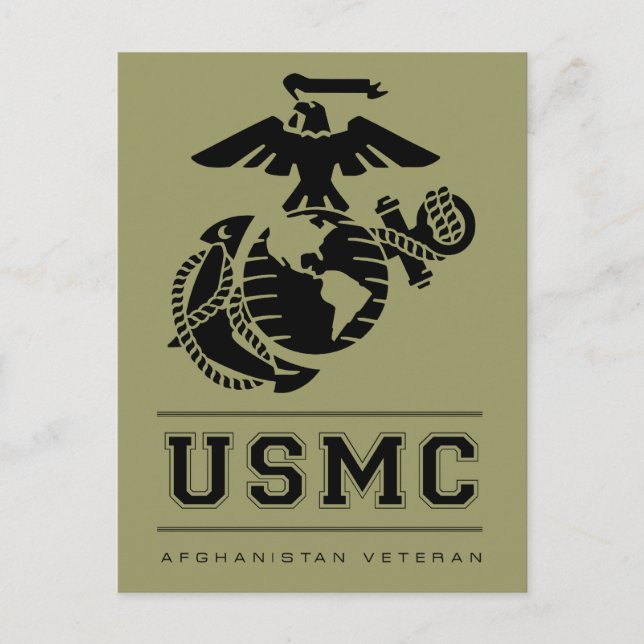 Postal USMC Veterano de Afganistán (Anverso)