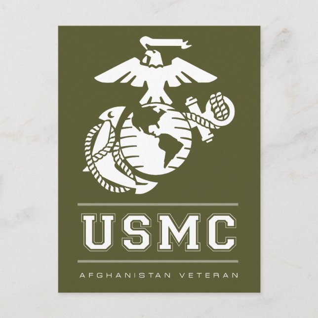 Postal USMC Veterano de Afganistán (Anverso)