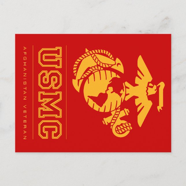 Postal USMC Veterano de Afganistán (Anverso)